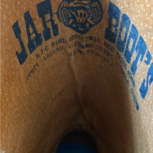 Jar Boots "NEW" Camel Color Embroidered Square Toe Mid Calf Pull On Boots Size 9 - Picture 10 of 10